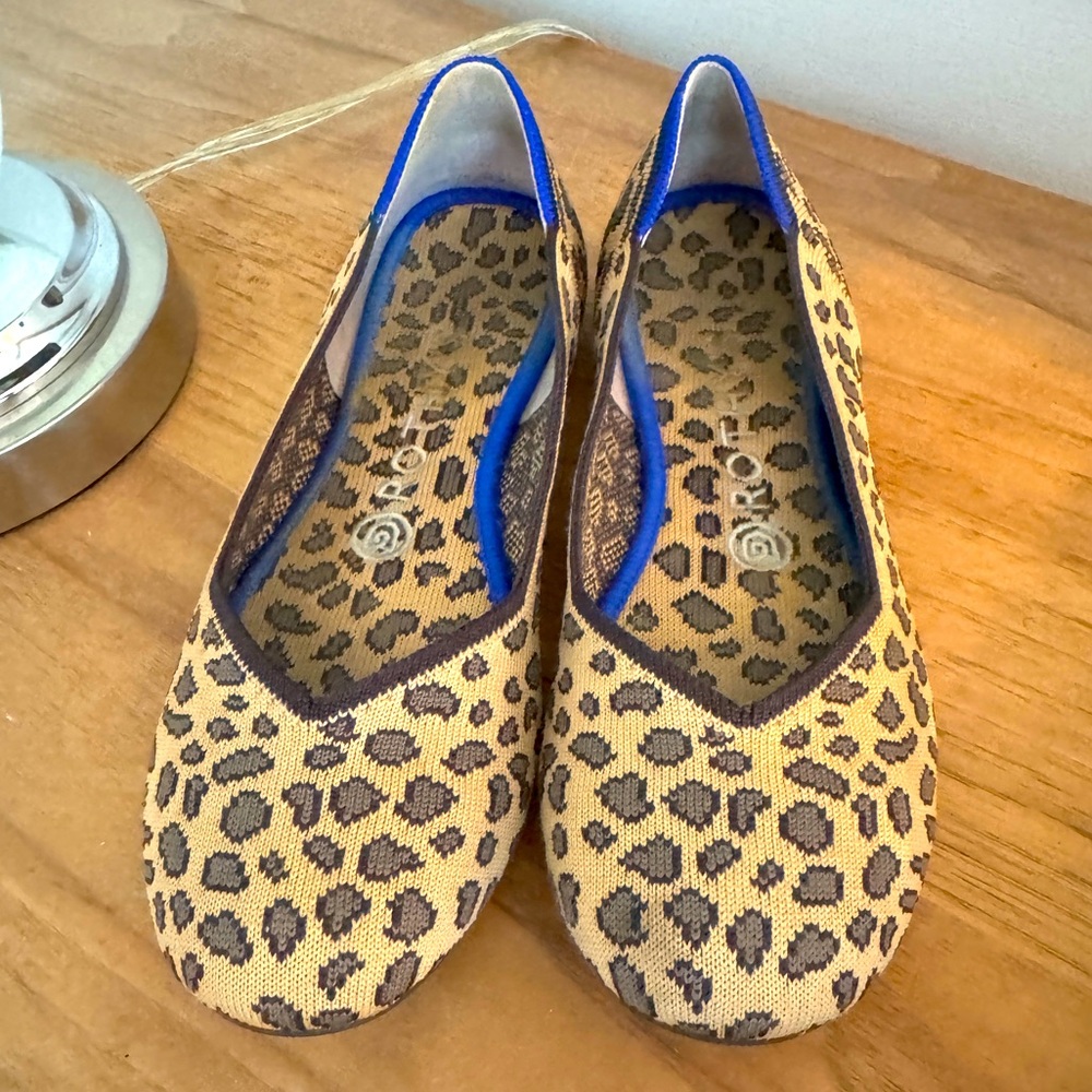 LN Rothy’s Retired Animal Print Ballet Flats Sz. 7.5